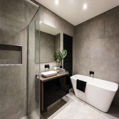 Modern Bathroom Design with Grey Palette