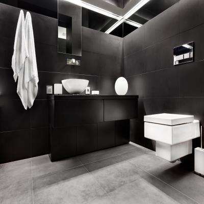Contemporary Black Bathroom Design