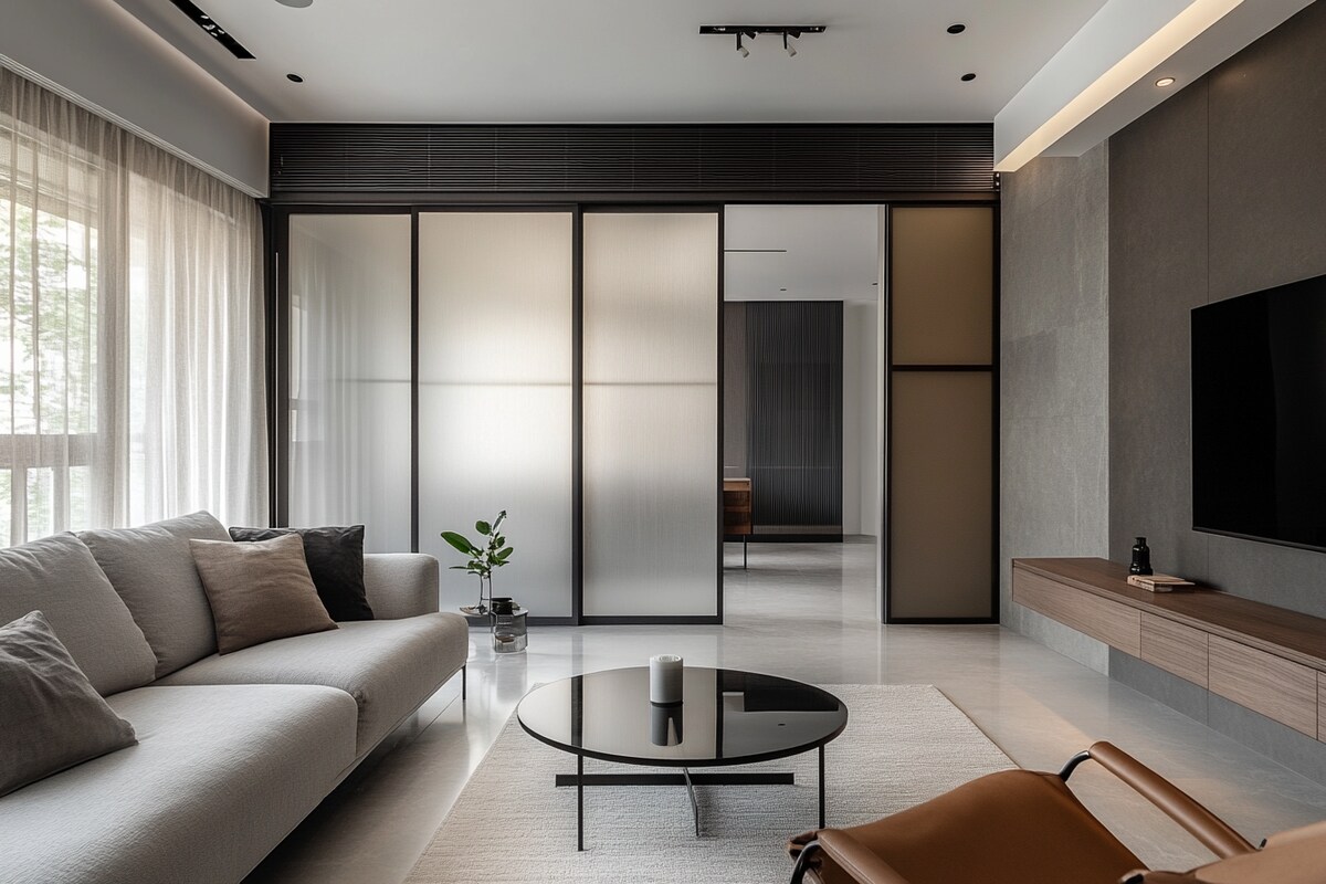 Sleek Modern Swing Glass Door Design with Matte Finish Sleek Modern Swing Glass Door Design with Matte Finish