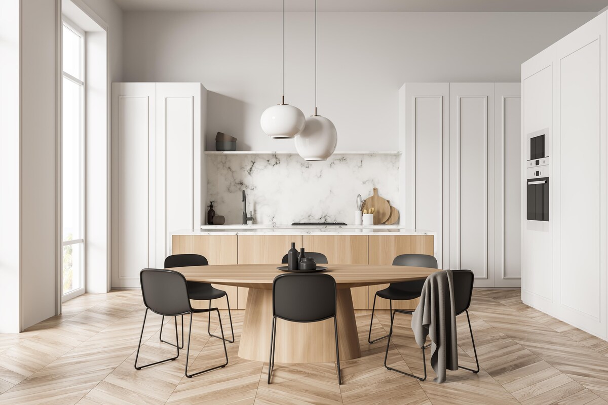 Modular Kitchen Cabinet Design in Dashing White Modular Kitchen Cabinet Design in Dashing White