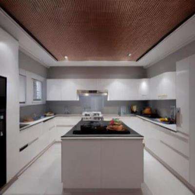 Minimalistic Small Kitchen False Ceiling Design