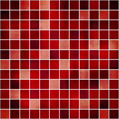 Mosaic Shades Red Kitchen Tile