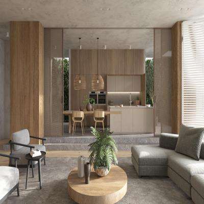 Wooden Modern Modular Kitchen