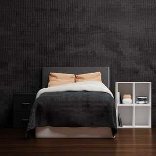 Master Bedroom Design with a Black Accent Wall