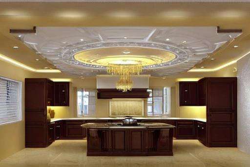 Luxury Kitchen False Ceiling Design