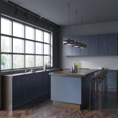 Island Modular Kitchen Design with an Expansive Window