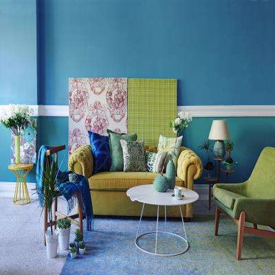 Vibrantly Colourful Living Room Decor
