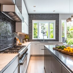 Ceramic Glossy White Subway Kitchen Tile Design