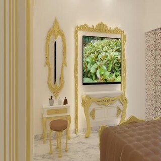 Classic Style Industrial TV Unit Design in Gold