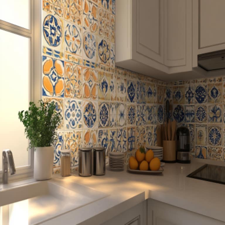 Modern Vitrified Moroccan Kitchen Tile Design