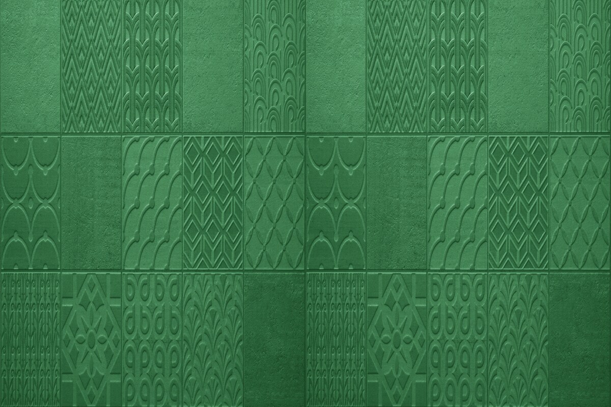 Functional Green Patterned Kitchen Tiles Functional Green Patterned Kitchen Tiles