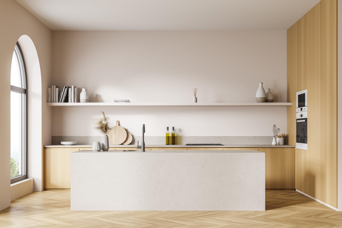 Marble Modular Kitchen Design Marble Modular Kitchen Design