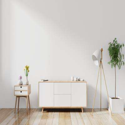 Functional White Cabinet Living Room