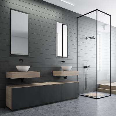 Minimalistic Shower Design for Bathroom