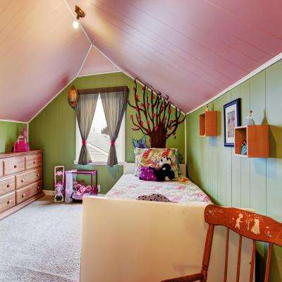 Pink and Green Kids Room Design
