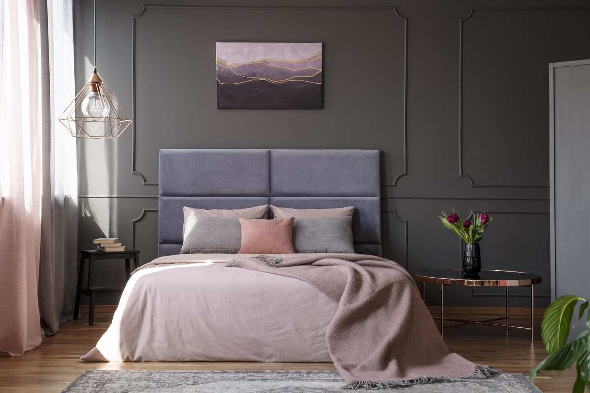 Dramatic and Moody Master Bedroom Dramatic and Moody Master Bedroom