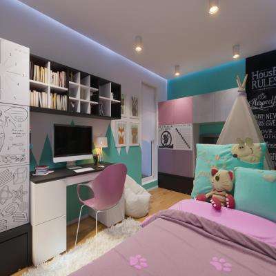 Elegant and Smart Contemporary Kids Room Design