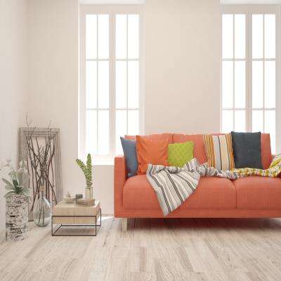 The Vibrant Prose With An Orange Sofa Living Room