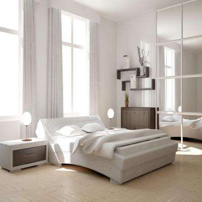 Minimal White Master Bedroom