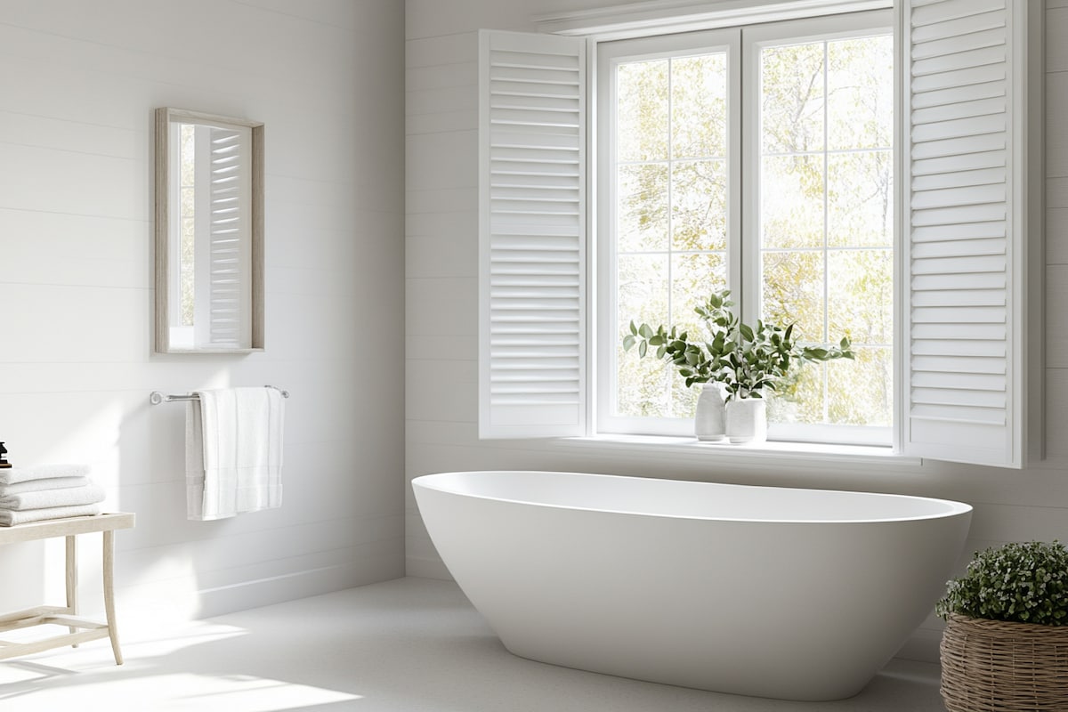 Modern White UPVC Window Design For Bathrooms