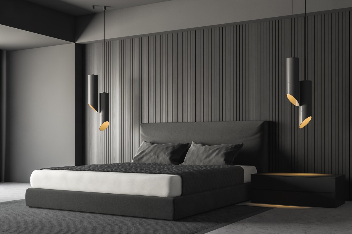 Master Bedroom Design with a Black Bed Master Bedroom Design with a Black Bed