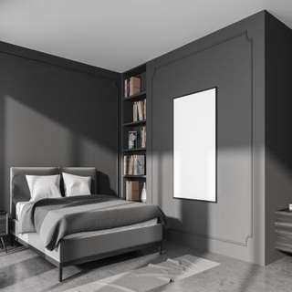 Master Bedroom Design with Wall Shelves