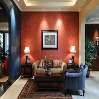 Classic Dual Tone Wall Paint Design With A Textured Finish