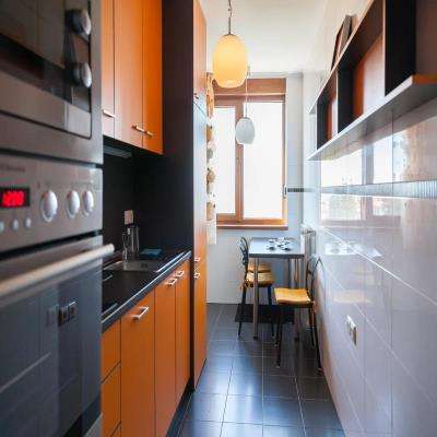 Low Budget Modular Kitchen with Bold Interiors