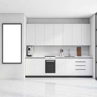 Semi-modular Kitchen in Classy White