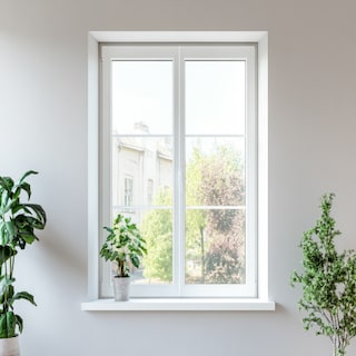 White Modern Sliding Window Design