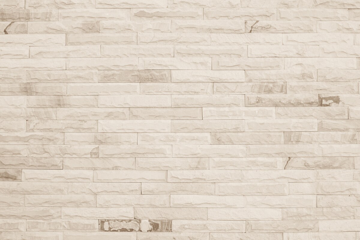 Brick Pattern Cream Kitchen Tiles