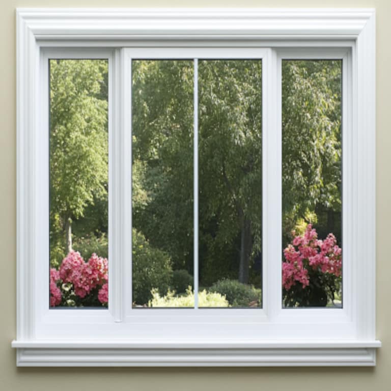 Modern White Sliding Window Design With Insulating Properties