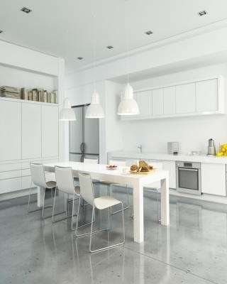 Luxurious White Modular Kitchen