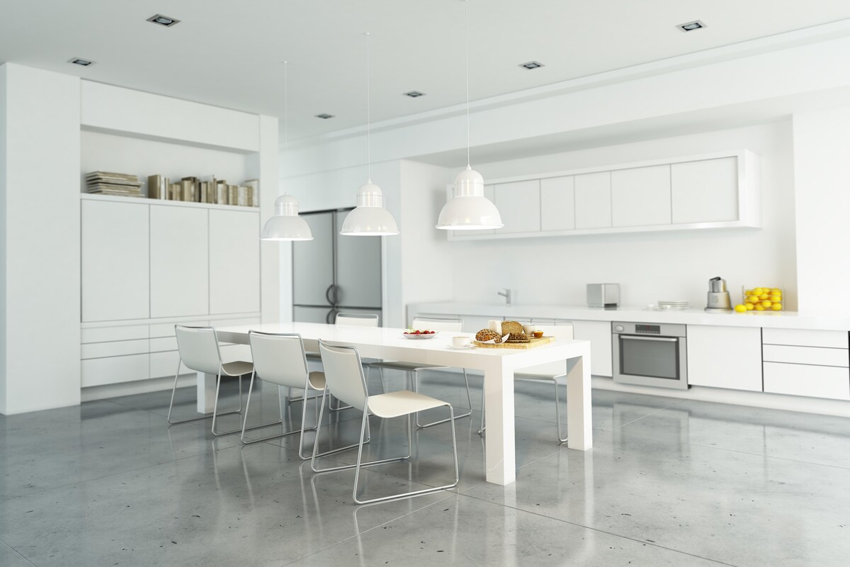 Luxurious White Modular Kitchen Luxurious White Modular Kitchen