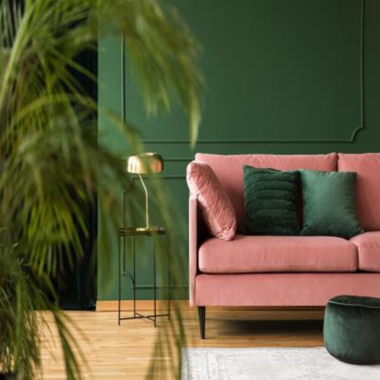 Dark Green Living Room