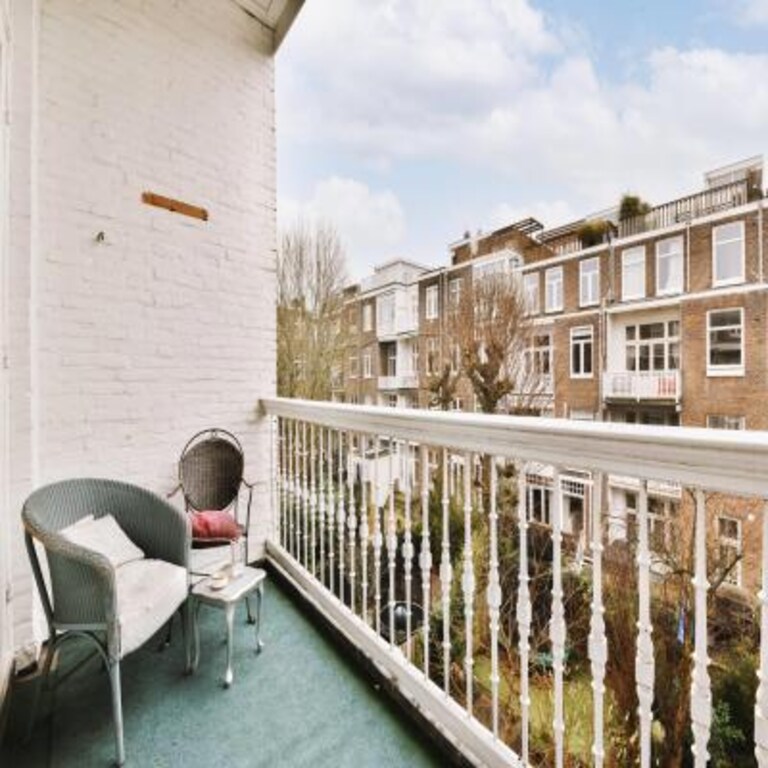 Cosy White Toned Balcony Design