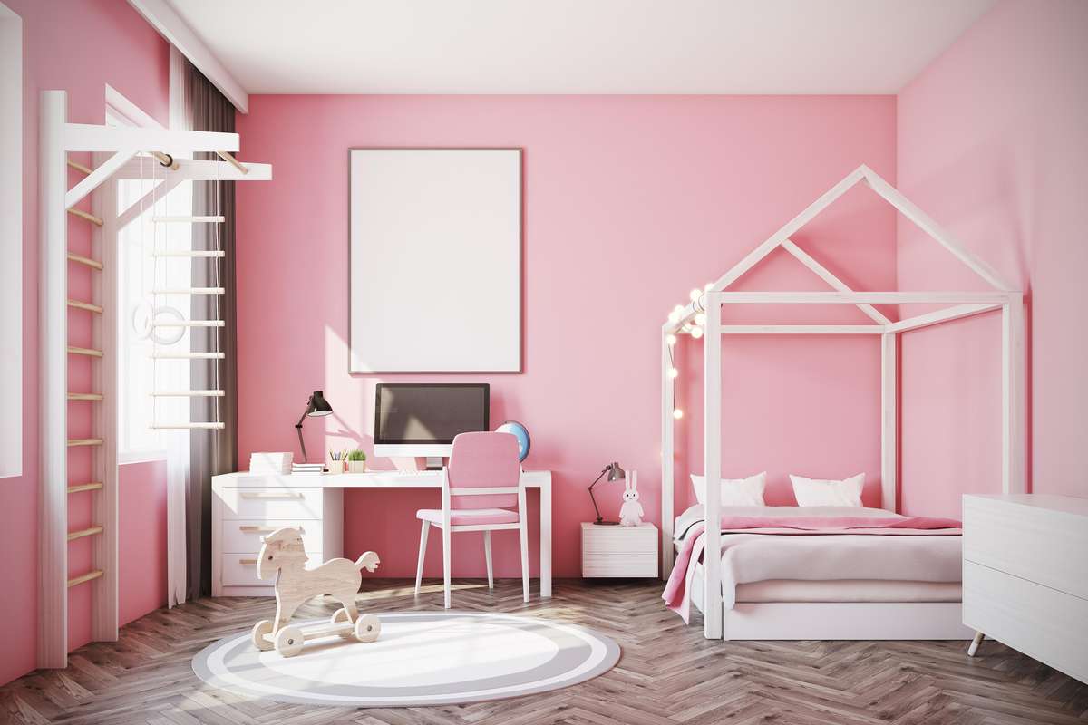 Pink Kids Room Design