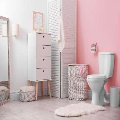 Playful Pink Bathroom Design