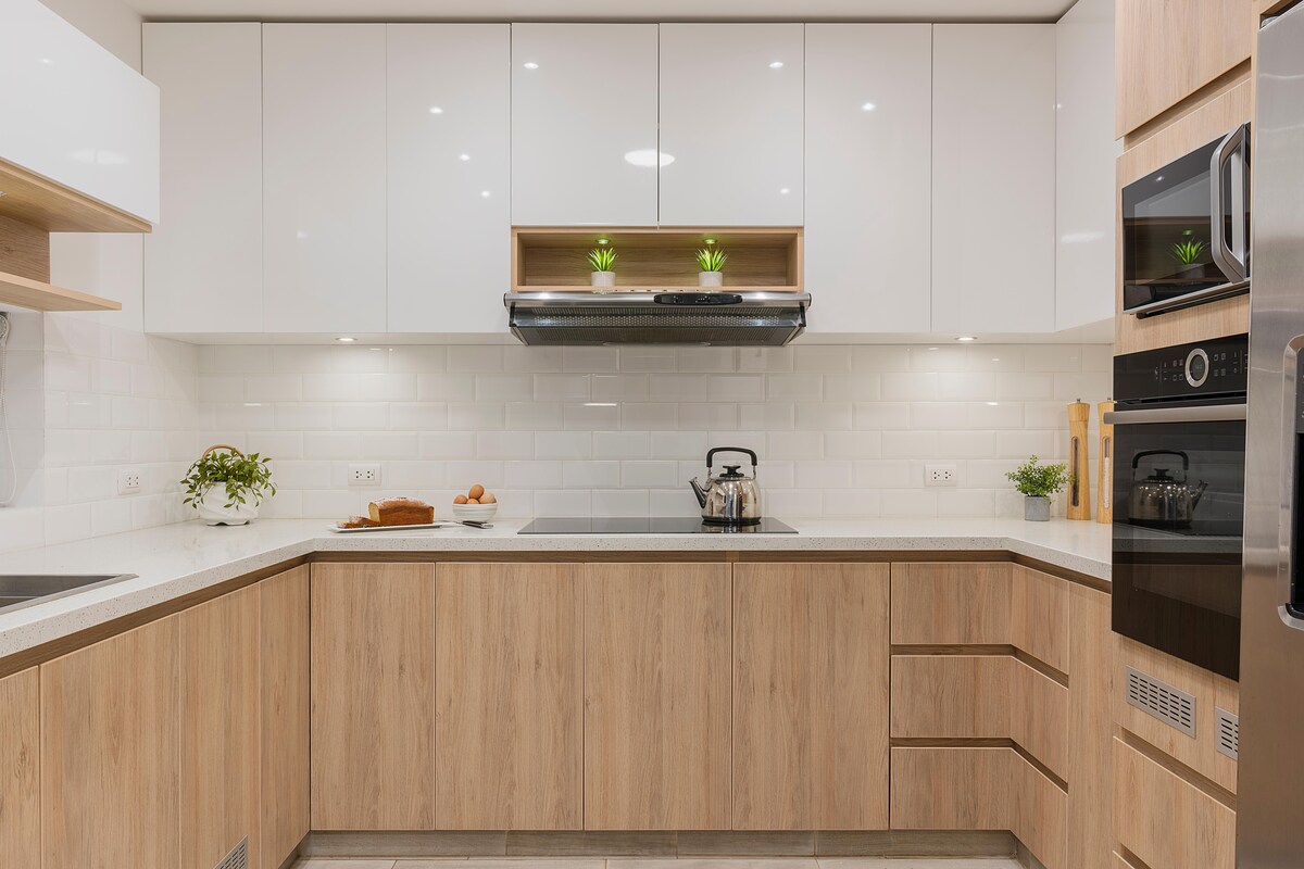 Small and Serene Modular Kitchen Design Small and Serene Modular Kitchen Design