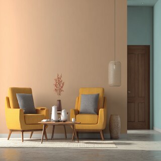 Beige Wall Paint Design for Modern Living Rooms