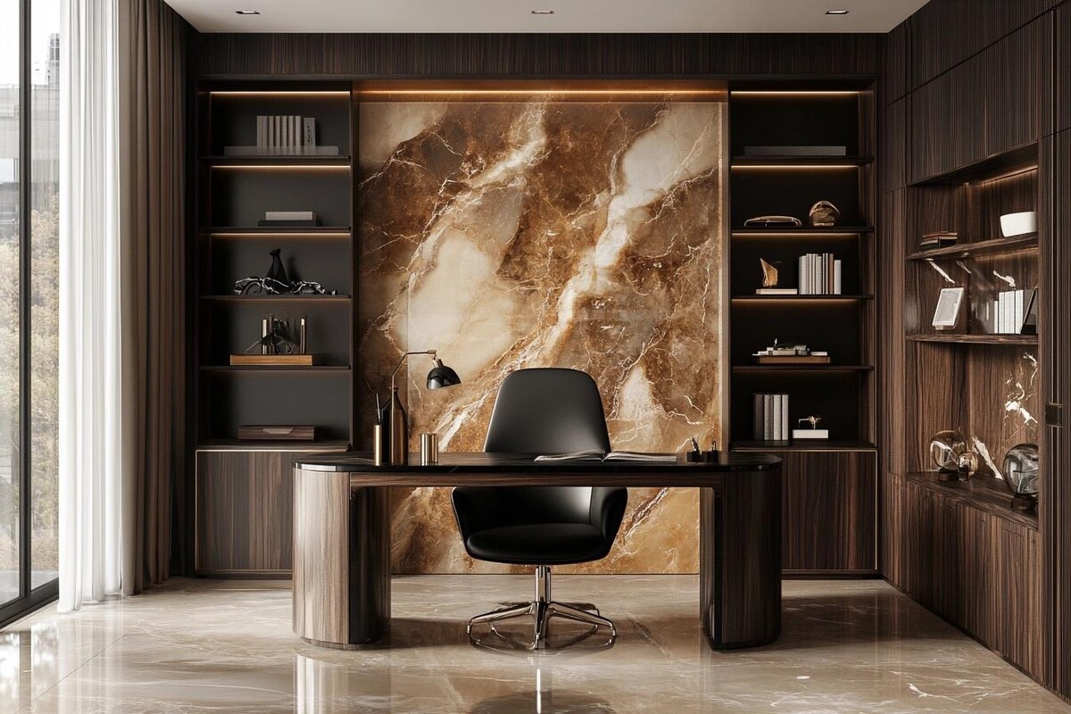 Classic Crockery Unit Design with Built-In Shelving