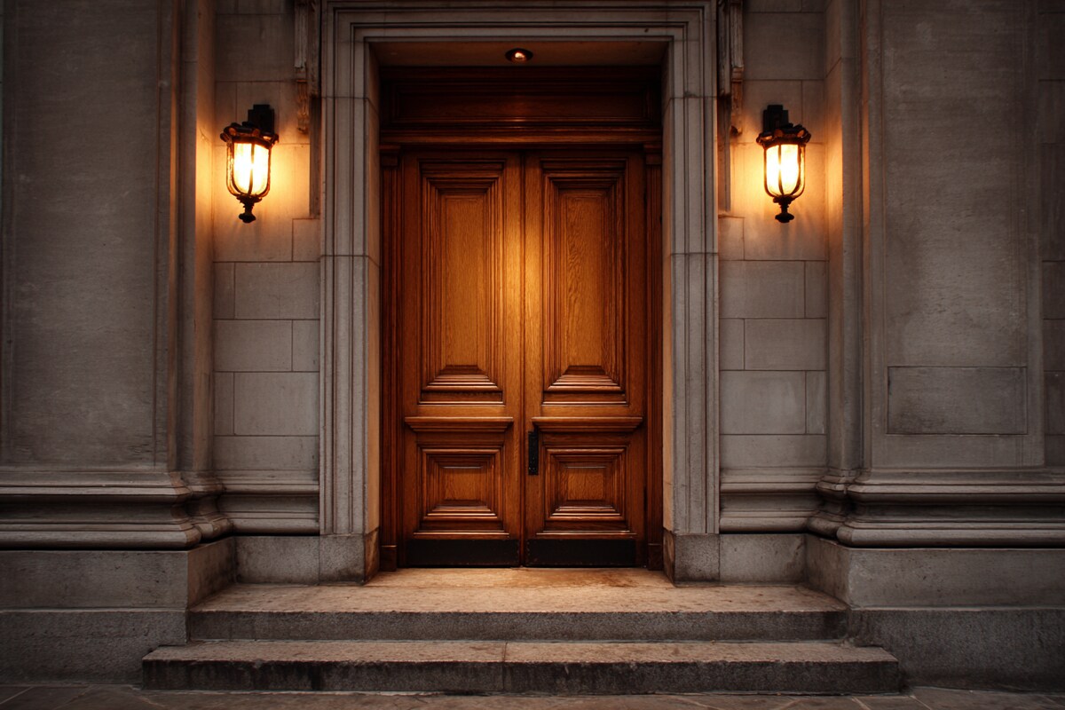 Classic Swing Door Design in Matte Finish for Entrances Classic Swing Door Design in Matte Finish for Entrances