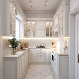 Compact Indian Kitchen Design With A Straight Layout