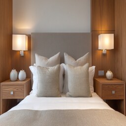 Contemporary Bedroom Design With A King Size Bed And Nightstands