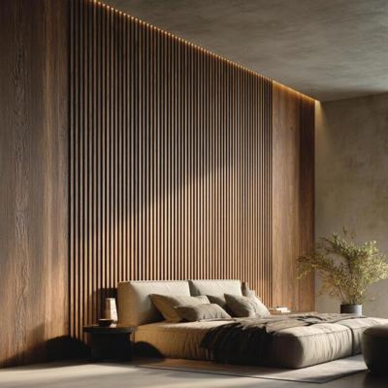 Contemporary Brown Wooden Panels Wall Design Contemporary Brown Wooden Panels Wall Design