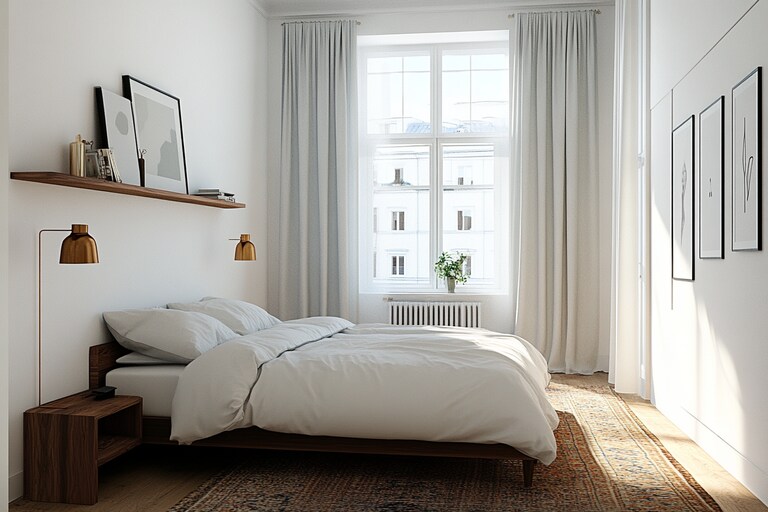 Contemporary Master Bedroom Design with Queen Bed