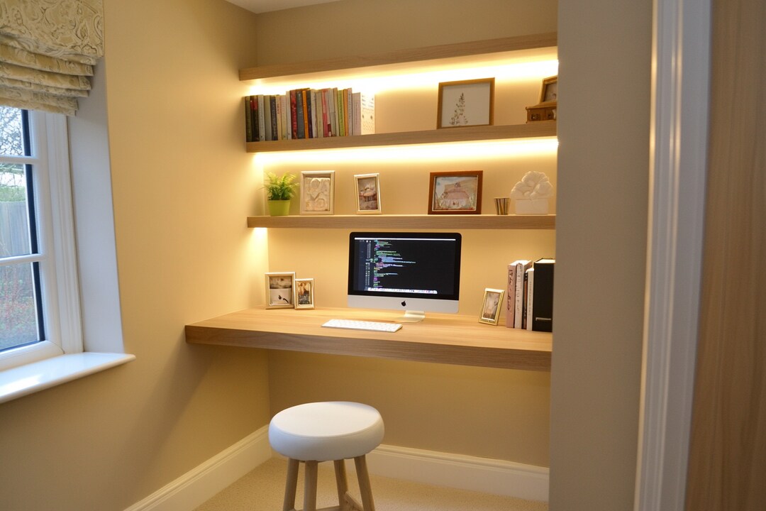 Study Table Wncc Contemporary Study Room Design With Wall-Niche Study Table