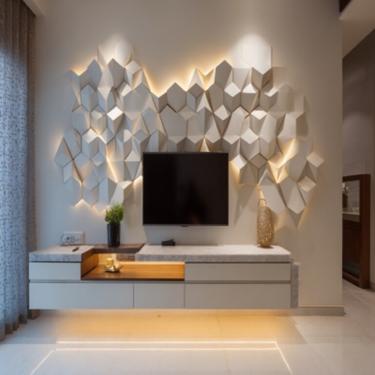 Contemporary Wall-Mounted TV Unit For Living Rooms