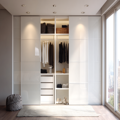 Contemporary White And Green Sliding Door Wardrobe Design Contemporary White And Green Sliding Door Wardrobe Design