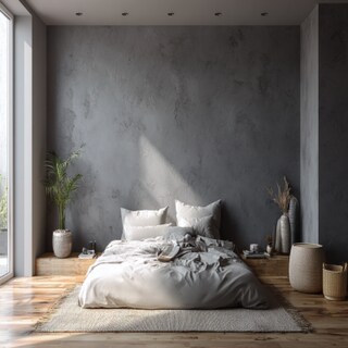 Grey Textured Wall Paint Design for a Modern Interior